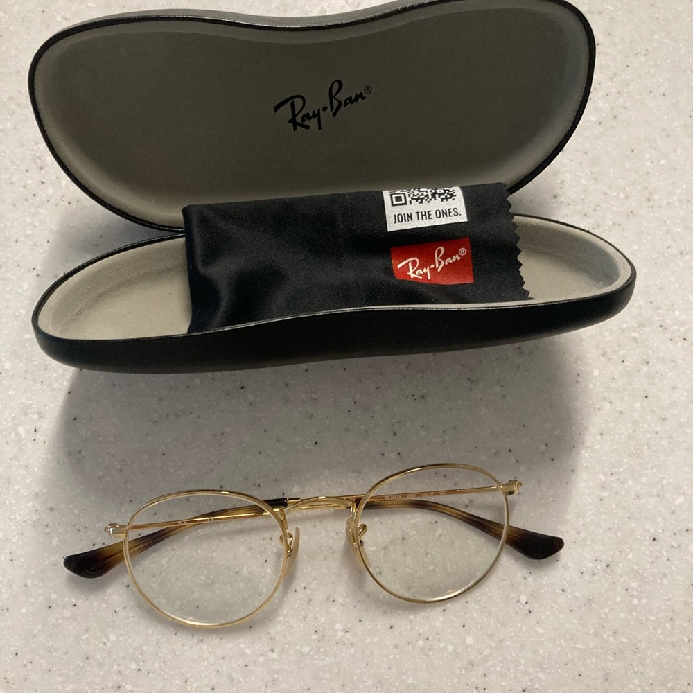 Gold round Ray-Ban, Brand New!